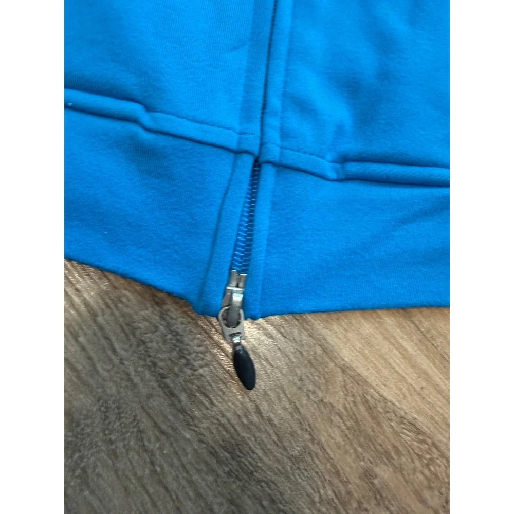 Jockey Person to Person Womens Blue Full Double Zip Mock Neck Active Jacket M